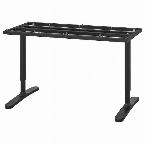 [IKEA/イケア/通販]BEKANT ベカント 下部フレーム テーブルトップ用, ブラック[H](a)(10255326)