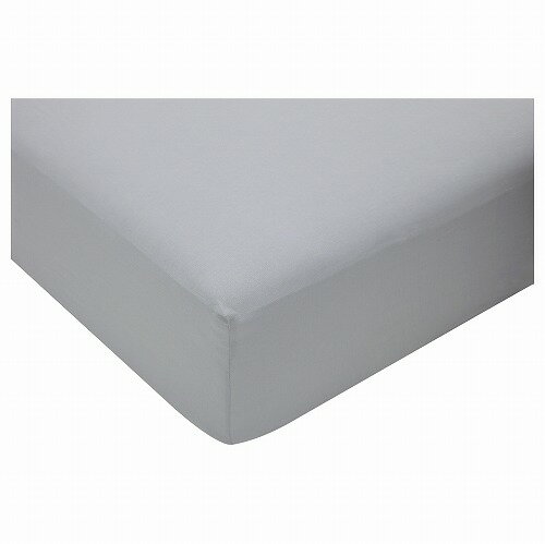 [IKEA/イケア/通販]VAGTISTEL ヴェグティステル ボックスシーツ, ライトグレー[A](c)(10385865)