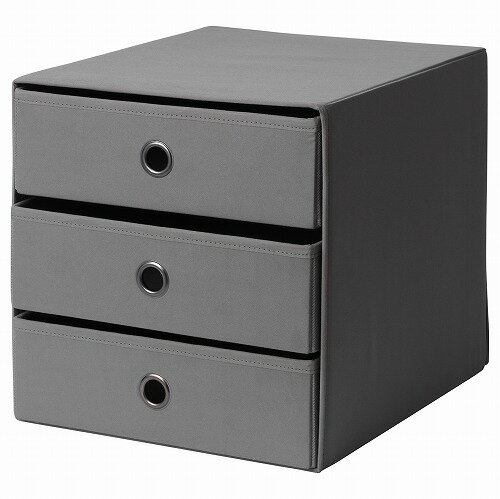 [IKEA/イケア/通販]FLARRA フラッラ ミニチェスト（引き出し×3）, ダークグレー[D](b)(40448852)のサムネイル