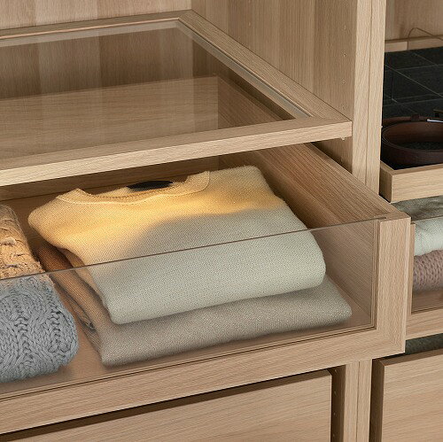 [IKEA/イケア/通販]KOMPLEMENT コムプレメント 引き出し ガラス前部付き, ホワイト...