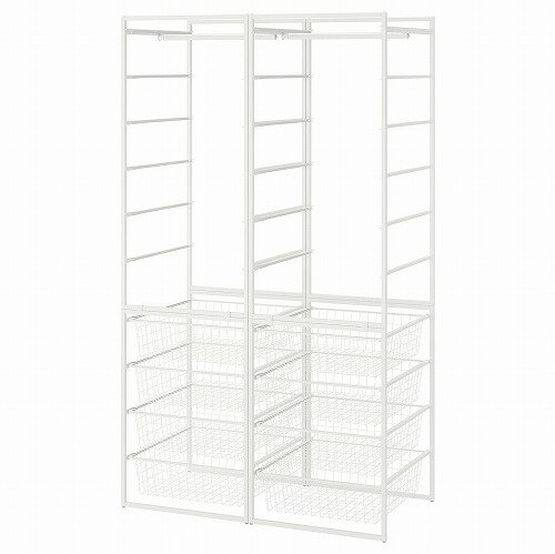Jonaxel フレーム ワイヤーバスケット ハンガーレール Ikea イケア 通販 その他 ヨナクセル Ikea イケア 通販 Jonaxel Cm Webyセレクション 店 99x51x173 Ikea イケア 収納家具 収納グッズ ワードローブ フレーム ワイヤーバスケット ハンガーレール
