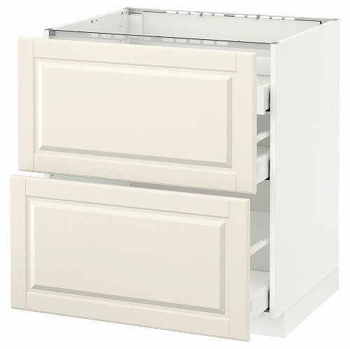 [IKEA/イケア/通販]METOD メトード ベースキャビネット コンロ用/引き出し前部2/引き出し3, ホワイト ..