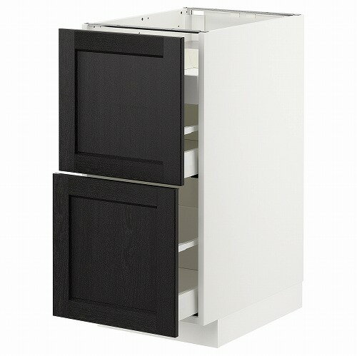 [IKEA/イケア/通販]METOD メトード ベースキャビネット コンロ用/引き出し前部2/引き出し3, ホワイト ..