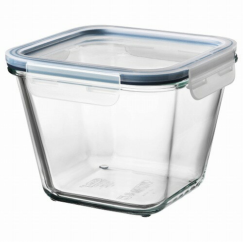 [IKEA/イケア/通販]IKEA 365+ 保存容器 ふた付き, 正方形 ガラス/プラスチック[AA](b)(99269117)
