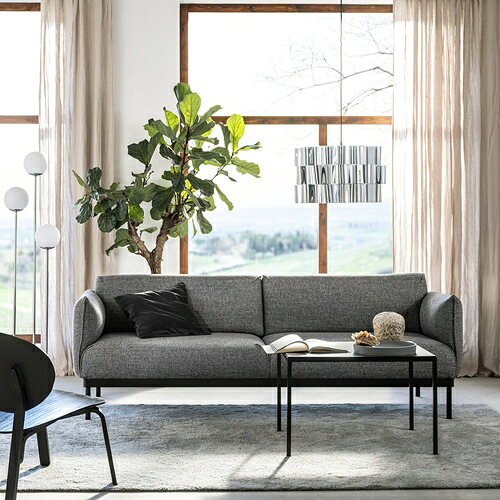 [IKEA/イケア/通販]APPLARYD エップラリード 3人掛けソファ, レイデ グレー/ブラック[LL](a)(40506234) [2]