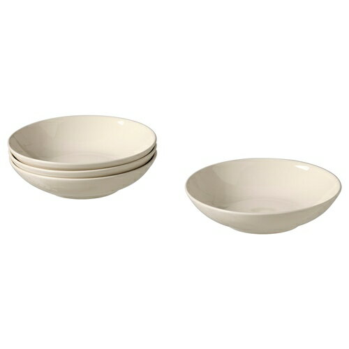 [IKEA/イケア/通販]FARGKLAR フェルグクラー 深皿, グロス ベージュ[A](a)(30479636)