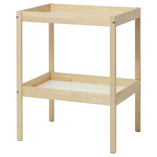 [IKEA/イケア/通販]SNIGLAR スニーグラル おむつ替え台, ビーチ/ホワイト[F](c)(40519156)
