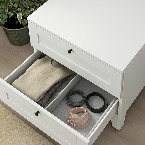 [IKEA/イケア/通販]PLATSA プラッツァ チェスト(引き出し×2), ホワイト/サンニダール ホワイト[7](a)(99487851) [3]