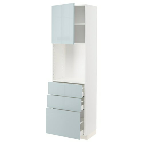 [IKEA/イケア/通販]METOD メトード / MAXIMERA マキシメーラ ハイキャビネット 棚板/引き出し3個付き, ..