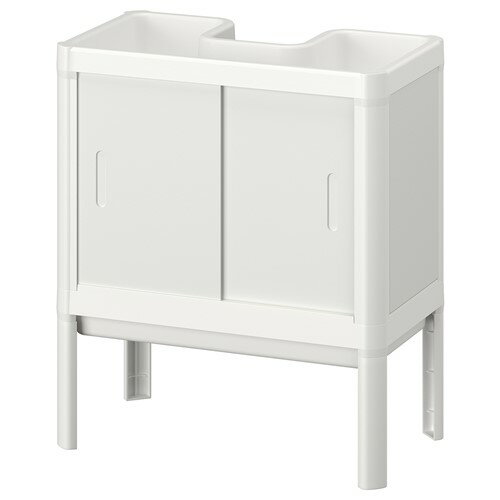 [IKEA/イケア/通販]LILLTJARN リルティエルン 洗面ベースキャビネット 扉2枚 ホワイト[C] b 00513439 