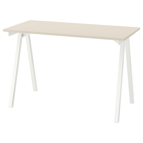 [IKEA/イケア/通販]TROTTEN トロッテン デスク, ベージュ/ホワイト[HE](a)(39434257)