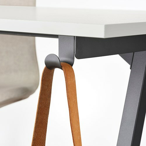 [IKEA/イケア/通販]TROTTEN トロッテン デスク, ホワイト/チャコール[KE](a)(19429563) [3]