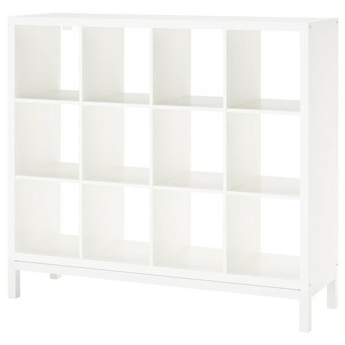[IKEA/イケア/通販]KALLAX カラックス シェルフユニット 下部フレーム付き, ホワイト/