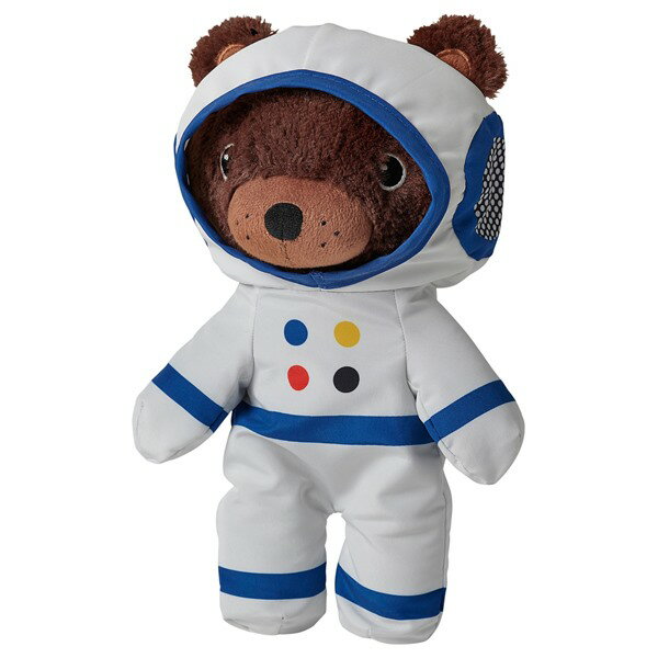 [IKEA/イケア/通販]AFTONSPARV アフトンスパルヴ ソフトトイ 宇宙服付き, クマ[B](c)(20551543)