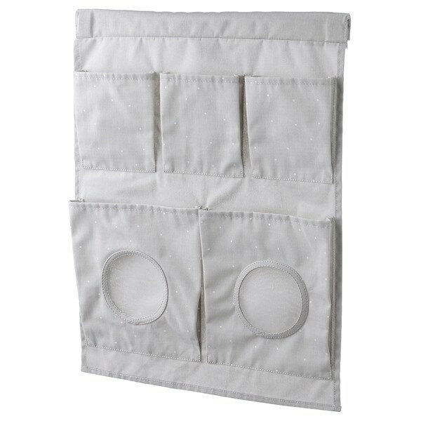 [IKEA/イケア/通販]LEN レーン ハンギング収納, 水玉模様/ライトグレー[B](b)(90543272)