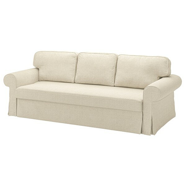 [IKEA/イケア/通販]VRETSTORP ヴレートストルプ カバー（カバーのみ、本体は付属しません） 3人掛けソファベッド用, キランダ ライトベージュ[D](a)(70545187)