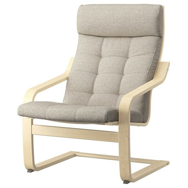 [IKEA/イケア/通販]POANG ポエング パーソナルチェア, バーチ材突き板/グンナレド ベージュ[EE](d)(29501978)のサムネイル