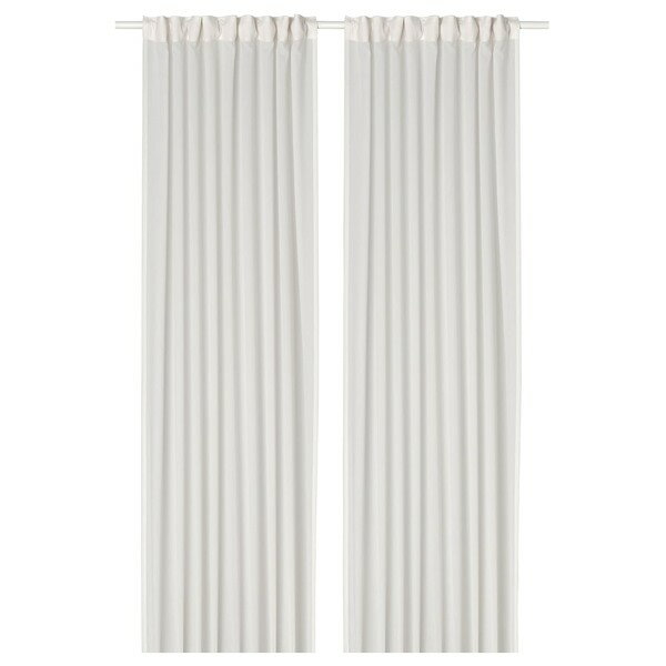 [IKEA/イケア/通販]ROSENROBINIA ローセンロビニア レースカーテン1組, ホワイト[A](c)(90556330)