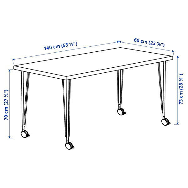[IKEA/イケア/通販]LAGKAPTEN ラグカプテン / KRILLE クリレ デスク, ホワイト チャコール/ブラック[5](a)(69509982) [2]