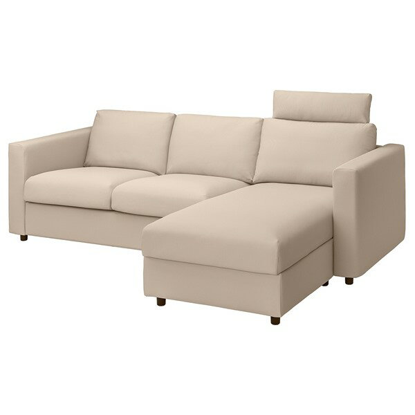 [IKEA/イケア/通販]VIMLE ヴィムレ カバー（カバーのみ、本体は付属しません） 3人掛けソファ寝椅子付..