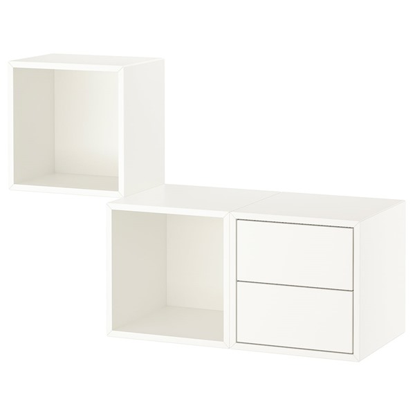 Rakuten - [IKEA/イケア/通販]EKET エーケト 壁取り付け式収納コンビネーション, ホワイト[6](d)(49336384)