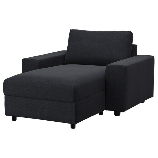 [IKEA/イケア/通販]VIMLE ヴィムレ 寝椅子 ワイドアームレスト付き/サクセマーラ ブラックブルー[6] a 09409141 