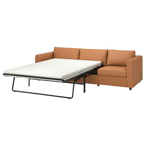 [IKEA/イケア/通販]VIMLE ヴィムレ 3人掛けソファベッド, グラン/ボームスタード ゴールデンブラウン[6](a)(29477365)