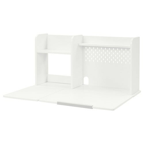 [IKEA/イケア/通販]BERGLARKA ベリレルカ デスクトップ＆シェルフ, ホワイト【北欧・ラック】[F](a)(80528502)