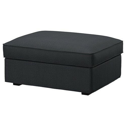 IKEA/イケア/通販 KIVIK シーヴィク カバー オットマン 収納付き用, トレースンド チャコール B (a)(80527512)