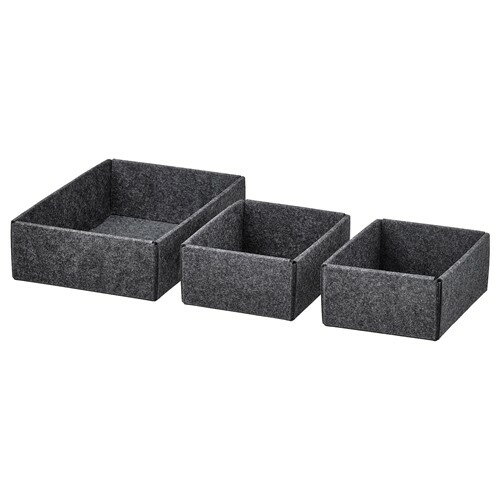 [IKEA/イケア/通販]UPPDATERA ウップダテラ ボックス3点セット, グレー[B](b)(60549794)