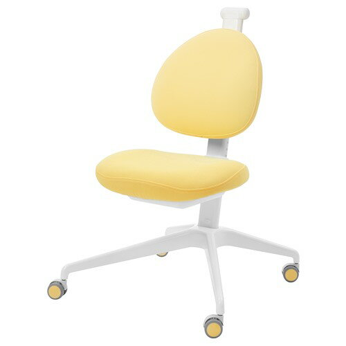 [IKEA/イケア/通販]BERGLARKA ベリレルカ / DAGNAR ダグナール デスク&チェア, ホワイト/イエロー[3](a)(19488675) [3]
