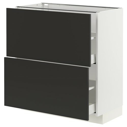 [IKEA/イケア/通販]METOD メトード / MAXIMERA マキシメーラ ベースキャビネット 引き出し2段付き, ホ..