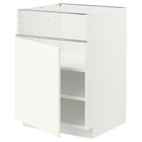 [IKEA/イケア/通販]METOD メトード ベースキャビネット コンロ用/フィッシュグリル/扉, ホワイト/ヴァルステナ ホワイト[5](a)(69506714)
