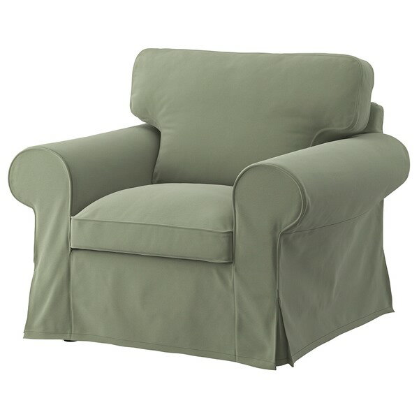 [IKEA/イケア/通販]EKTORP エークトルプ パーソナルチェア, ハーケボ グレーグリーン[KD](a)(79552116)