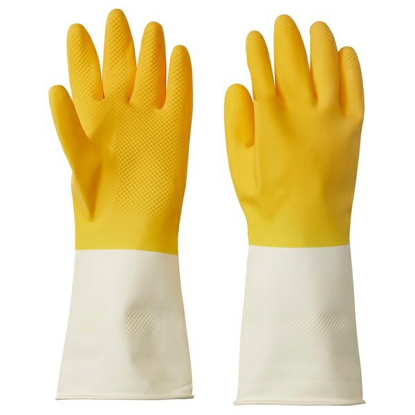 [IKEA/イケア/通販]RINNIG リンニング 掃除用手袋, ブライトイエロー/オフホワイト[A](b)(90565853)(3)