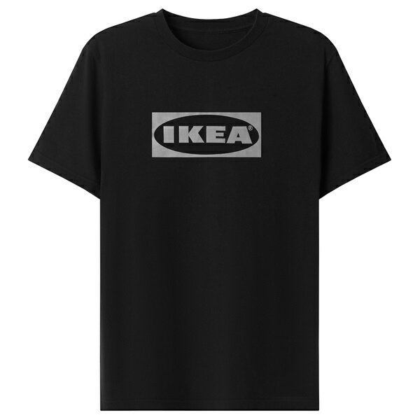 [IKEA/イケア/通販]AURTIENDE アウルティエンデ Tシャツ, ブラック[A](b)(90579015)