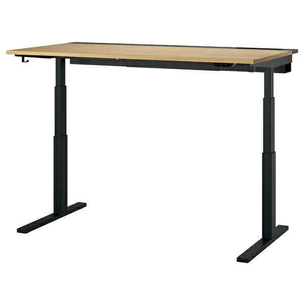 [IKEA/イケア/通販]MITTZON ミッツォーン デスク 昇降式, 100V オーク材突き板/