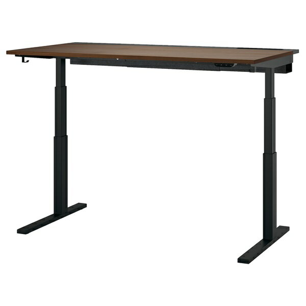 [IKEA/イケア/通販]MITTZON ミッツォーン デスク 昇降式, 100V ウォールナット材