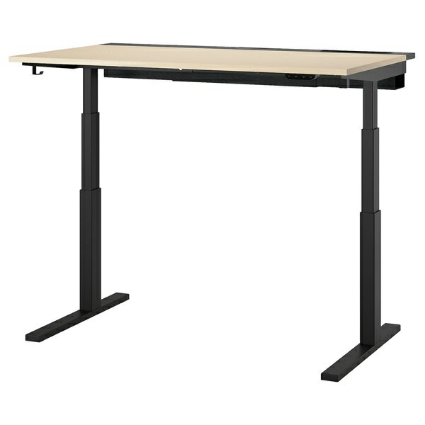 [IKEA/イケア/通販]MITTZON ミッツォーン デスク 昇降式, 100V バーチ材突き板/