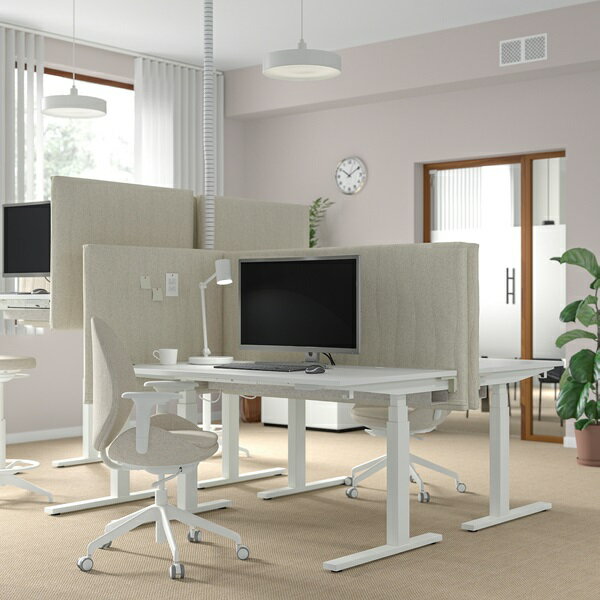 [IKEA/イケア/通販]MITTZON ミッツォーン デスク 昇降式, 100V ホワイト[4](a)(69528570) [3]