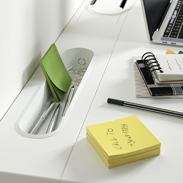 [IKEA/イケア/通販]MITTZON ミッツォーン デスク, ホワイト[3](b)(59525845) [3]