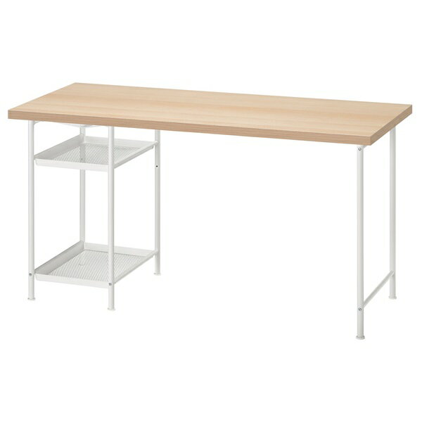 [IKEA/イケア/通販]LAGKAPTEN ラグカプテン / SPAND スペンド デスク, ホワイトステインオーク調/ホワイト[4](a)(29563669)