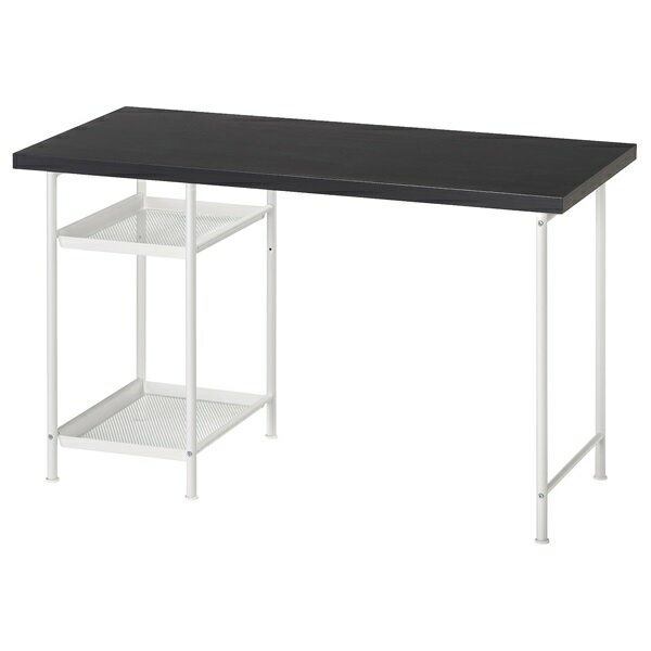 [IKEA/イケア/通販]LAGKAPTEN ラグカプテン / SPAND スペンド デスク, ブラックブラウン/ホワイト[4](a)(39563621)