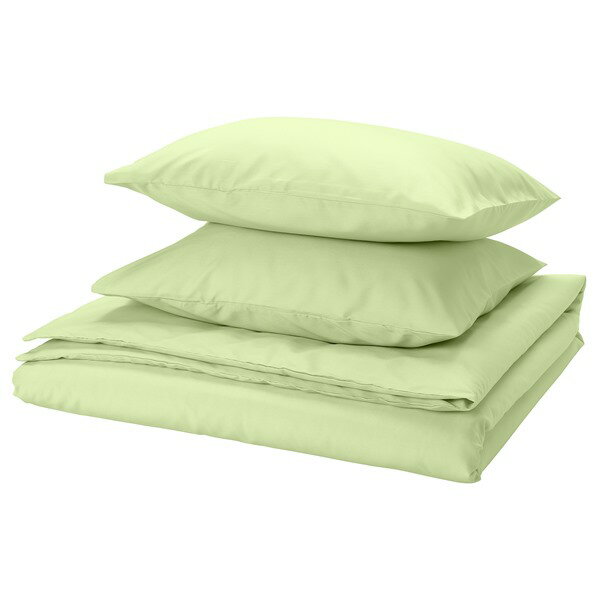 [IKEA/イケア/通販]PILTANDVINGE ピルタンドヴィンゲ 掛け布団カバー＆枕カバー（枕カバー2枚）, ライ..