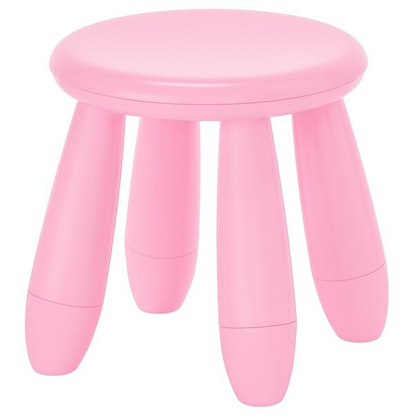 [IKEA/イケア/通販]MAMMUT マンムット 子ども用スツール, 室内/屋外用/ピンク[B](a)(90581985)