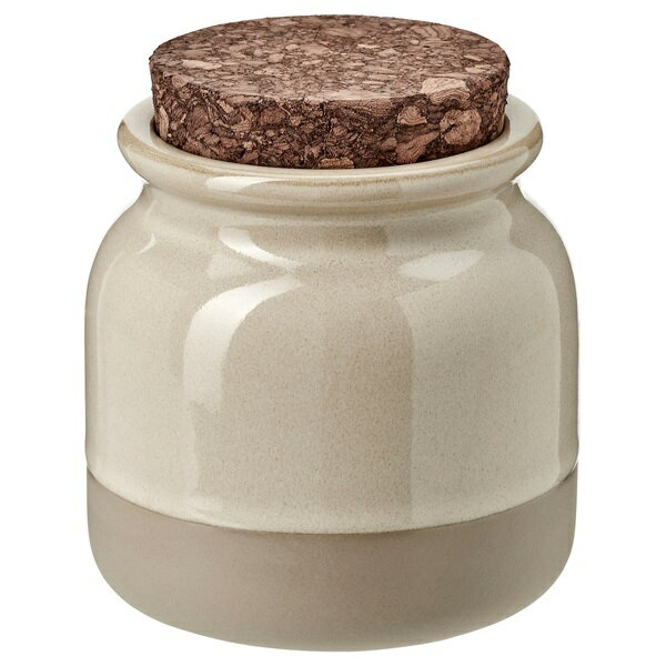 [IKEA/イケア/通販]BRUGDHAJ ブルグドハイ ふた付き容器, ベージュ[A](b)(50596229)