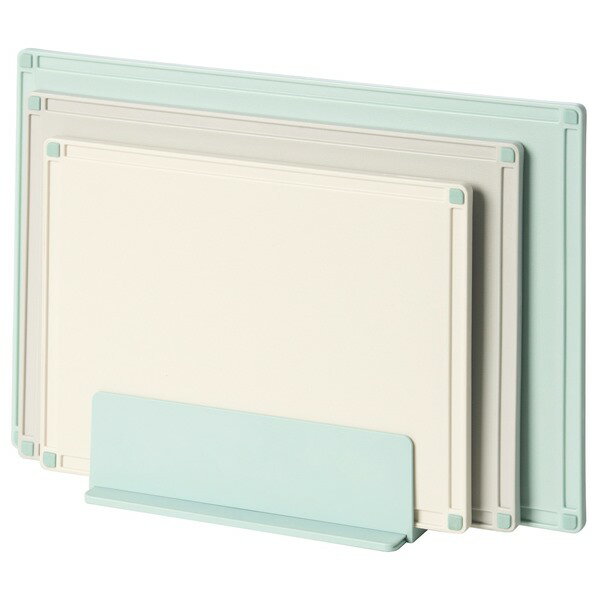 [IKEA/イケア/通販]GUMMIHAJ グッミハイ ホルダー まな板3枚付き, ミックスカラー[B](b)(10573319)