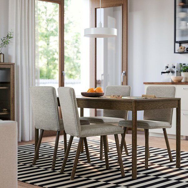 [IKEA/イケア/通販]TONSTAD トンスタード チェア, ヴィーアルプ ベージュ/ブラウン/ブラウン オーク調[AD](59599681) [2]