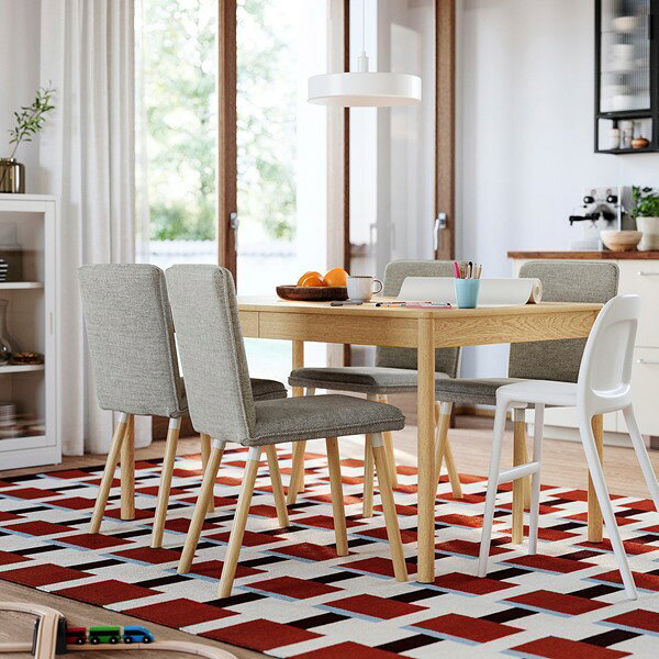[IKEA/イケア/通販]TONSTAD トンスタード / TONSTAD トンスタード テーブル&チェア4脚, オーク調/ヴィーアルプベージュ/ブラウン オーク調, 140/196x85 cm[10](a)(19602218) [2]