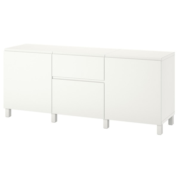 [IKEA/イケア/通販]BESTA ベストー 収納コンビネーション 引き出し付, ホワイト/ヴ...